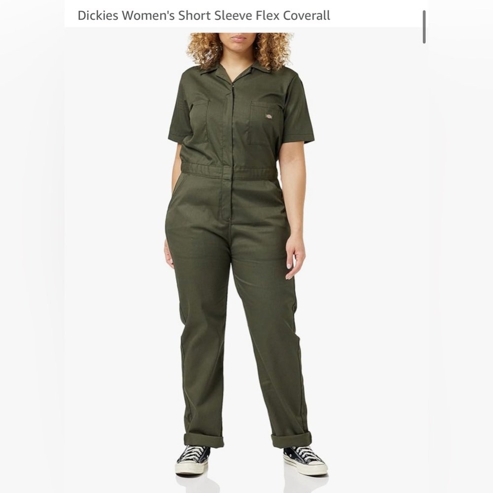 Dickies Women's Olive Green Short Sleeve Flex Coverall